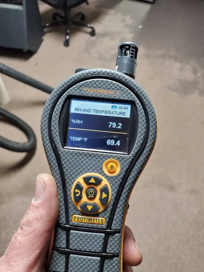 Moisture meter humidity assessment for Fire & Smoke Damage Restoration in Archer Lodge