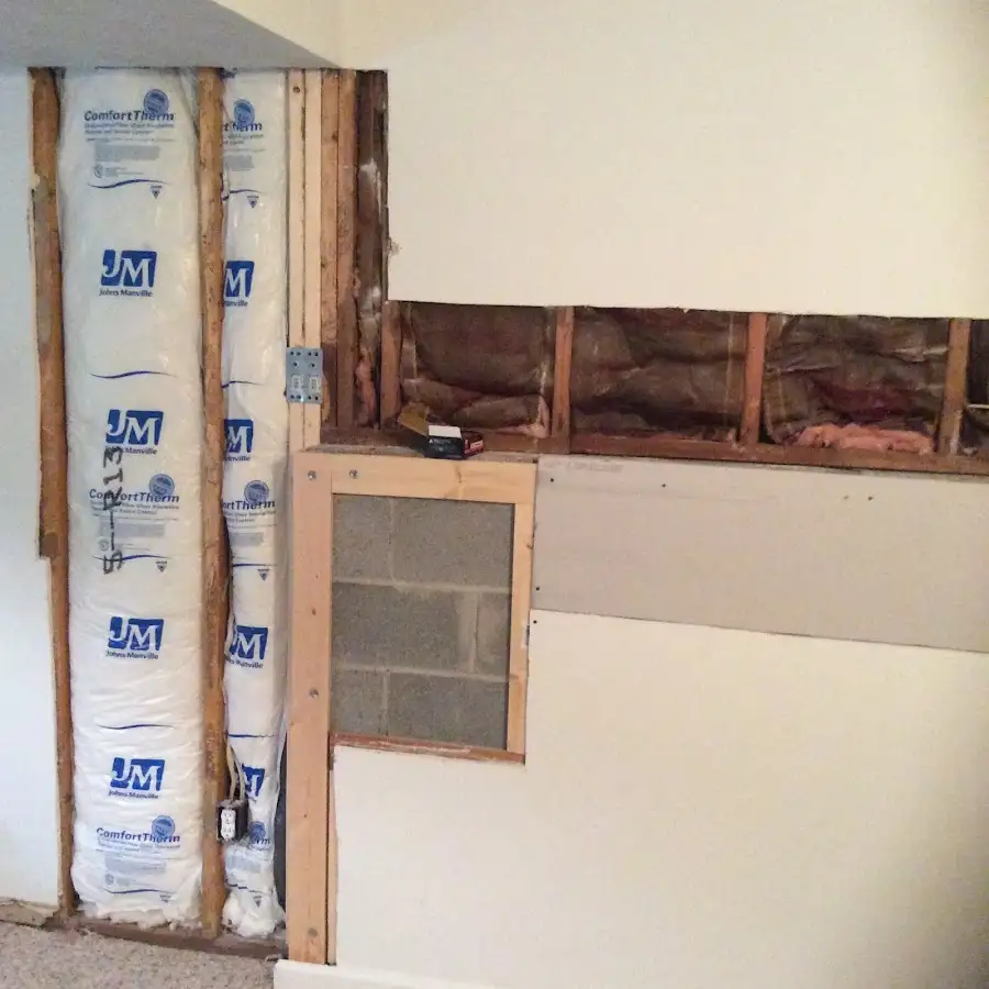 Wall insulation replacement during Contents Cleaning & Restoration in Archer Lodge